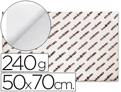 Papel Guarro Acuarela 50x70cm. 240g/m² grano grueso